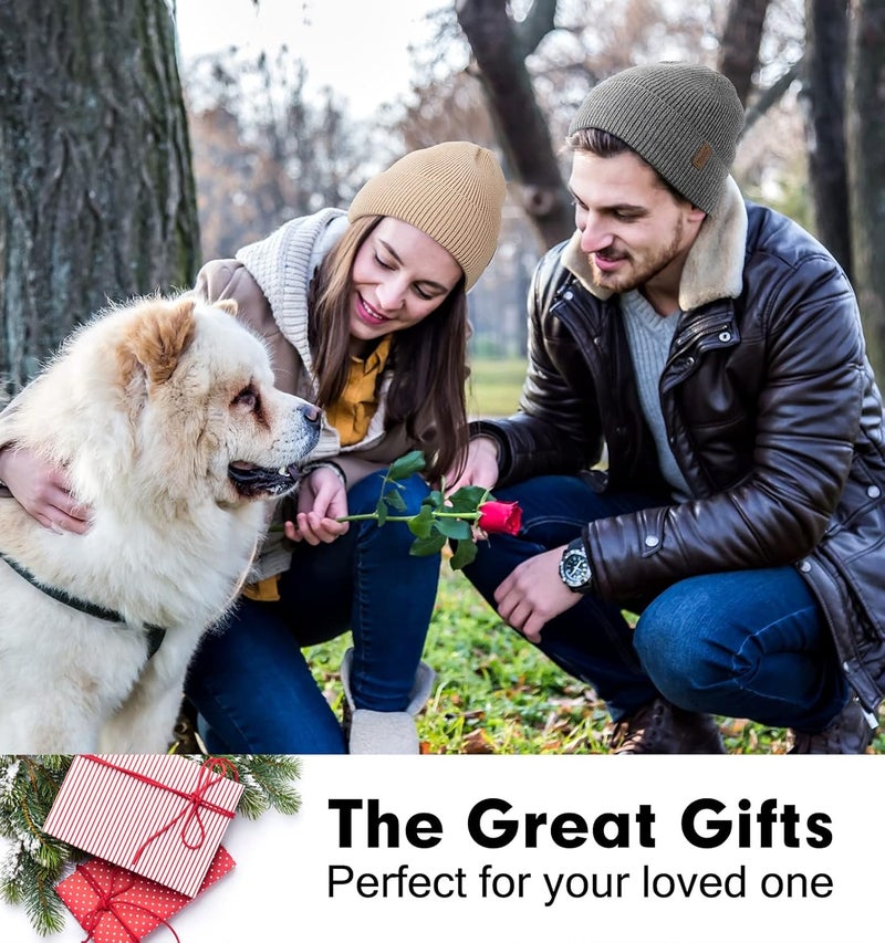 Wmcaps Winter Beanie for Men Women, Fleece Lined Beanie Soft Warm Knit Hat Ski Stocking Cuffed Cap - Image 5